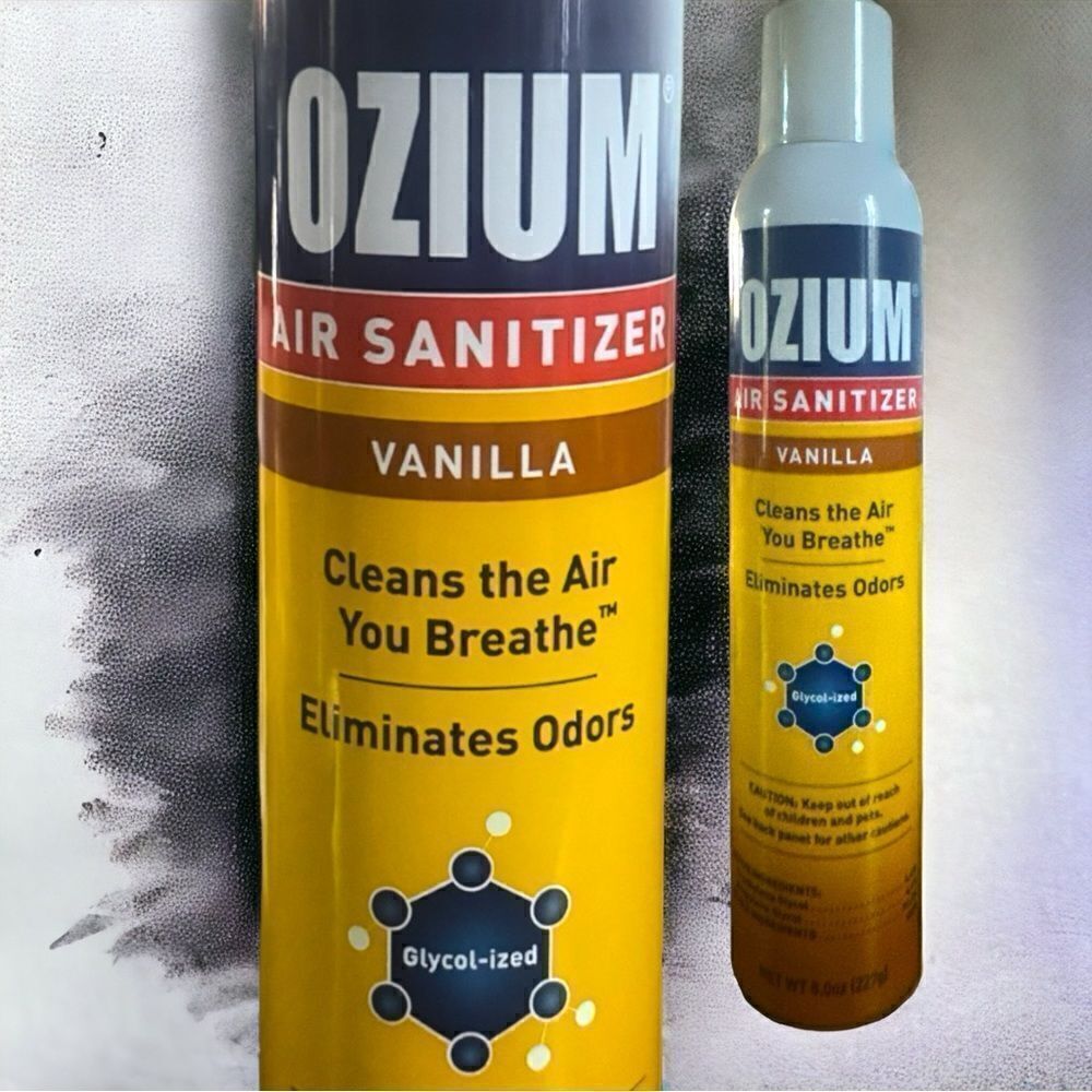 OZIUM l Air Sanitization & Odor Elimination Vanilla Scent, 8 Fl Oz l New